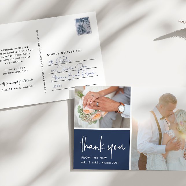 Postal Gratitud en la Marina | Foto Boda Gracias (Subido por el creador)