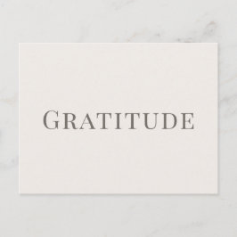 Postal Gratitude – Minimal Typography Design