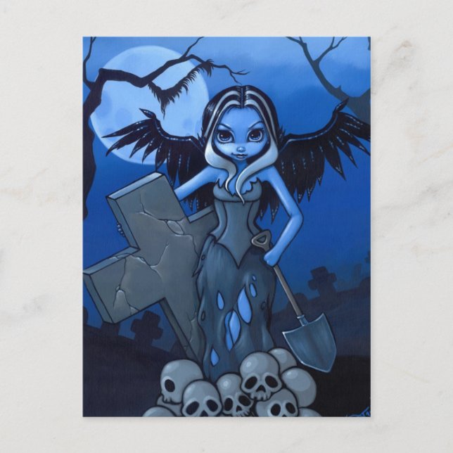 Postal "Gravedigger" (Anverso)