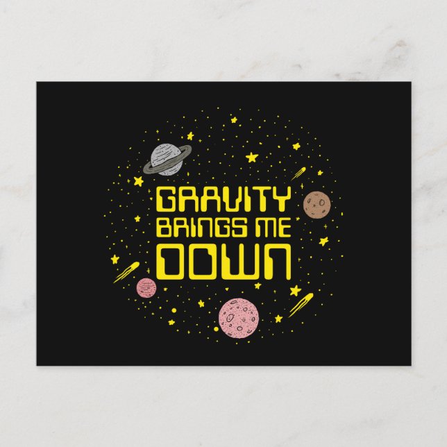Postal Gravity me trae abajo (Anverso)