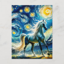 Gray Arabian Horse Van Gogh