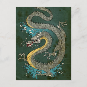 POSTAL GRAY DRAGON JAPONÉS