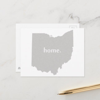 Postal Gray Ohio Shaped Home Gray Buckeye State Ohioan