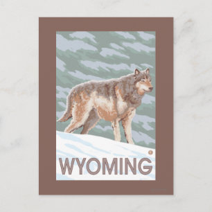Postal Gray Wolf StandingWyoming