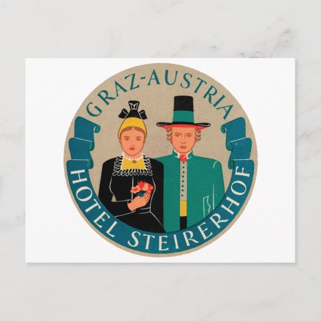Postal Graz Austria Hotel Steirerhof (Anverso)