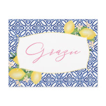 Grazie Lemons Italiano Azulejos Ducha Gracias