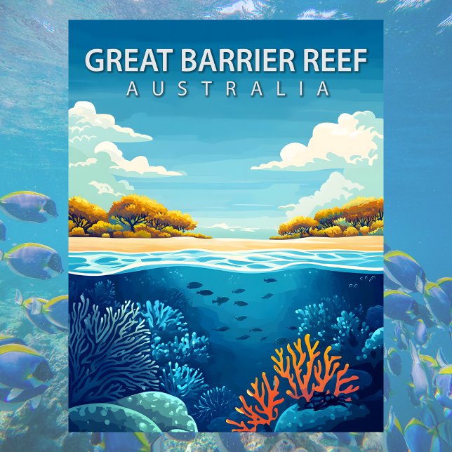 Postal Great Barrier Reef Australia Coral Sea Travel (Great Barrier Reef Australia Coral Sea Travel Postcard
)