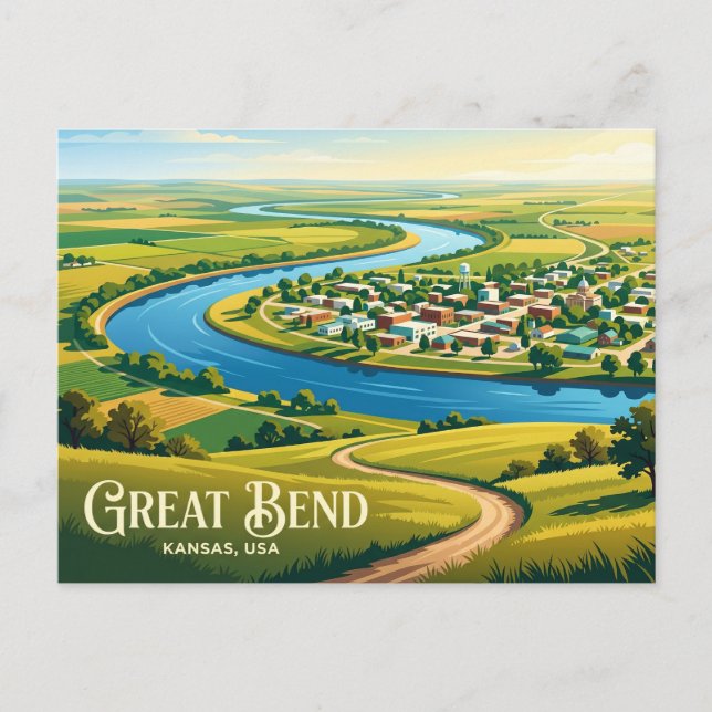 Postal Great Bend, Kansas Kansas (Anverso)