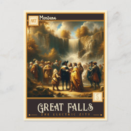 Postal Great Falls, Montana | Antiguo