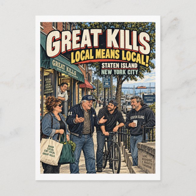 Postal Great Kills Significa Local (Anverso)