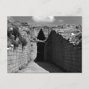 Postal Grecia antigua Atenas Micenas tumba de Agamenón