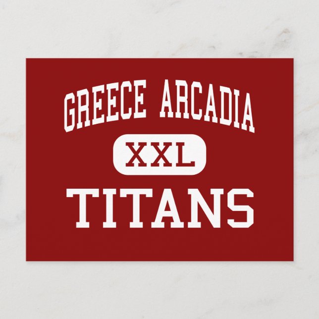 Postal Grecia Arcadia - Titanes - High - Rochester (Anverso)