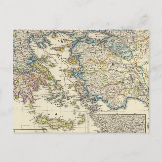 Postal Grecia, Asia Menor 1453 (Anverso)