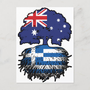Postal Grecia Australiano Australiano Australia Raíces Ba