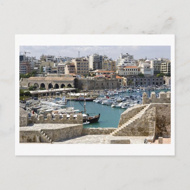 Postal Grecia Creta Heraclion (Anverso)