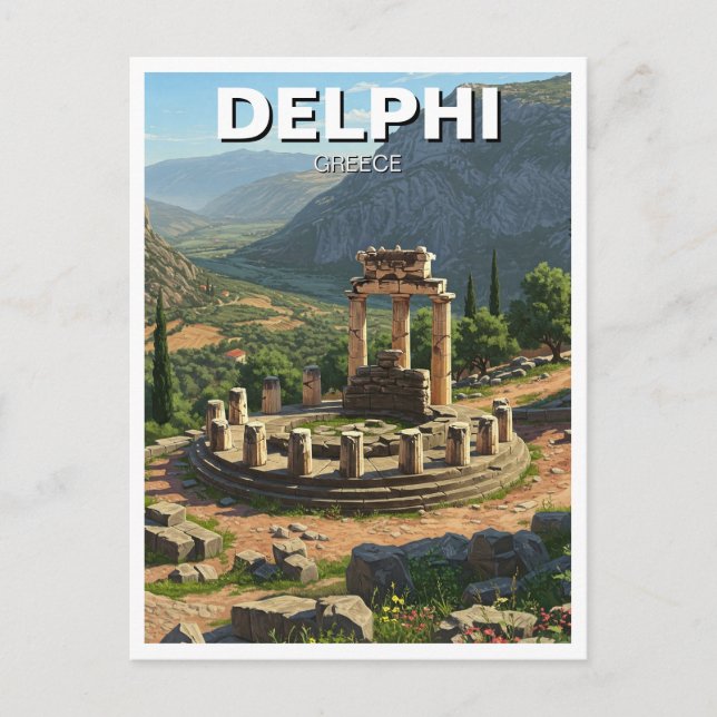Postal Grecia Delphi Travel (Anverso)