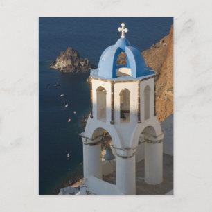 Postal Grecia e isla griega de Santorini pueblo de Oia 2