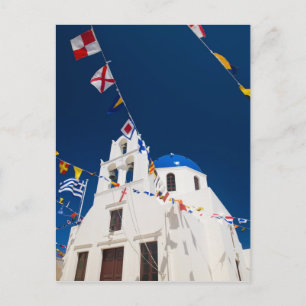 Postal Grecia e isla griega de Santorini pueblo de Oia 4