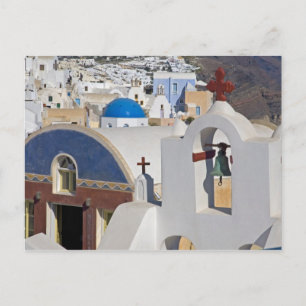 Postal Grecia e isla griega de Santorini pueblo de Oia 5