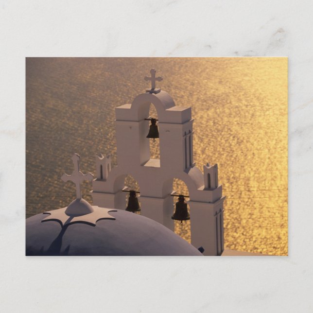 Postal Grecia, Islas Cícladas, Santorini, Thira, (Anverso)