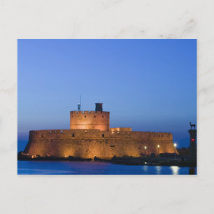 Postal GRECIA, Islas Dodecanesas, RHODES, Ciudad de Rodas