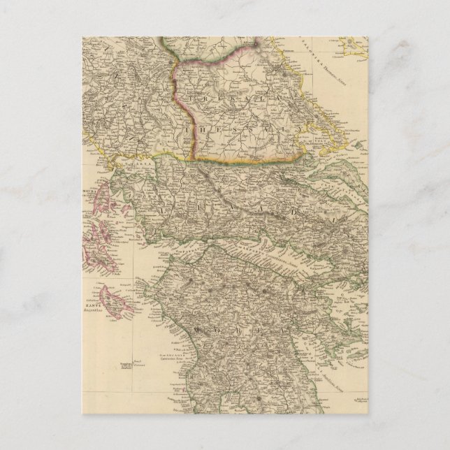 Postal Grecia, Islas Jónicas (Anverso)