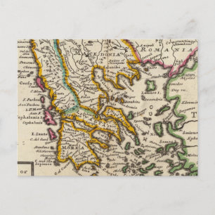 Postal Grecia o la parte sur de Turquía en Europa