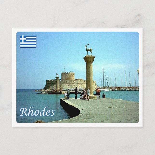 Postal Grecia - Rodas - (Anverso)