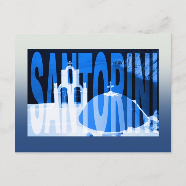 Postal Grecia santorini (Anverso)
