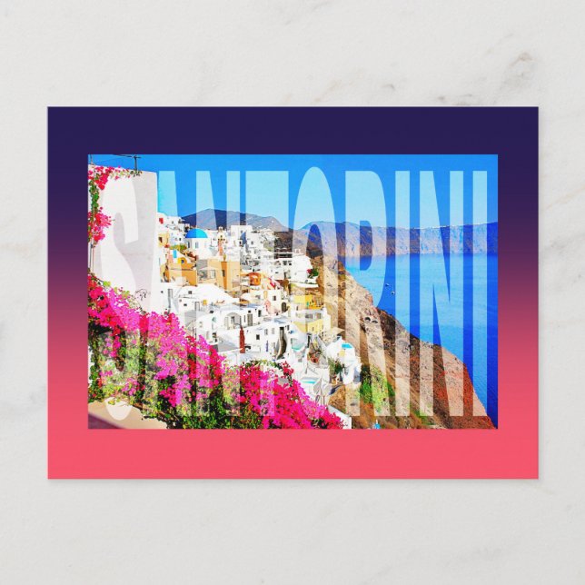 Postal Grecia santorini oia (Anverso)