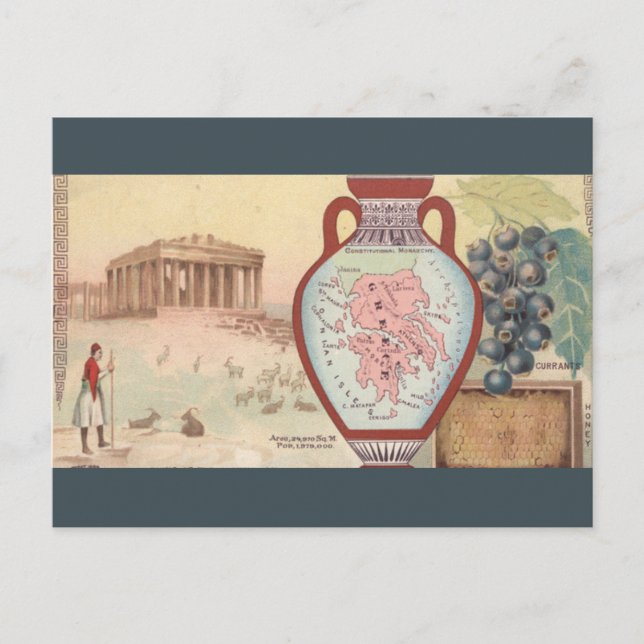 Postal Grecia Vintage (Anverso)