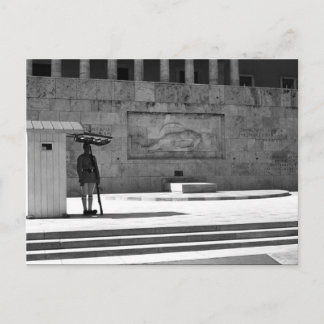 Postal Grecia vintage Atenas Tumba del soldado desconocid