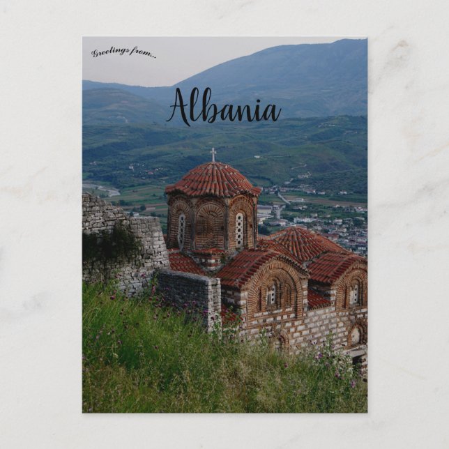 Postal Greek Orthodox Church in Berat Albania (Anverso)