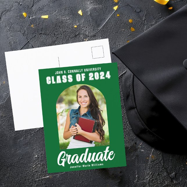 Postal Green 2024 Graduate Photo Arch Modern Graduation (Subido por el creador)
