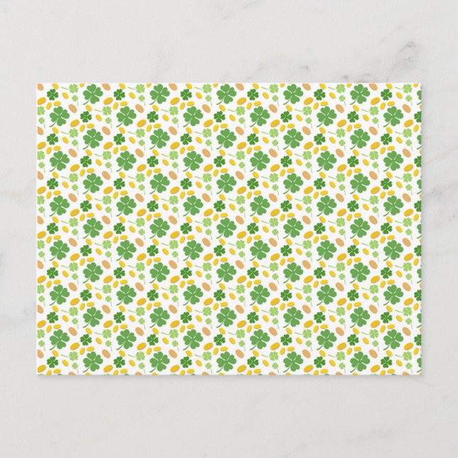 Postal Green 4 Leaf Clovers St Patricks Day Coins ​ (Anverso)