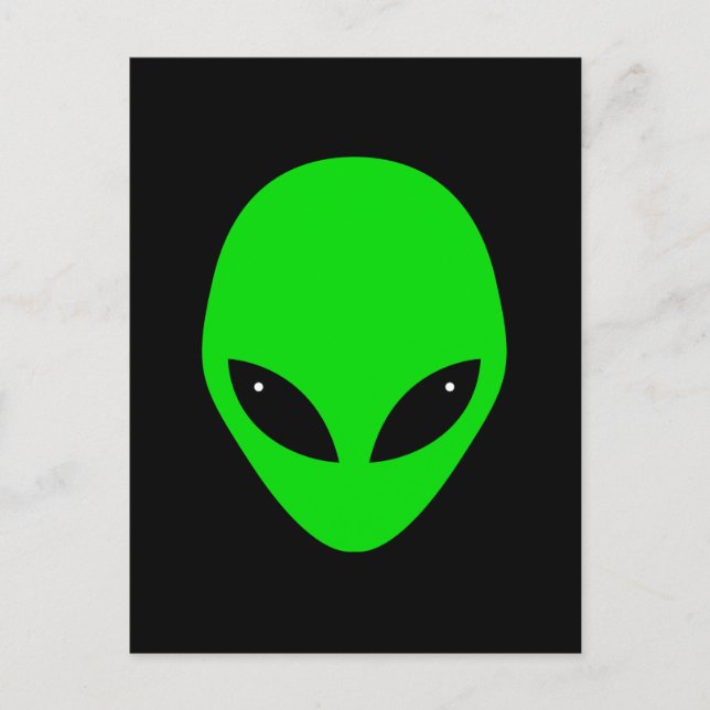 Postal Green Alien Head (Anverso)