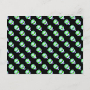 Postal Green Alien Head