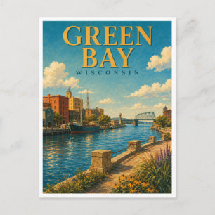Postal Green Bay Wisconsin Fox River GeoSaga