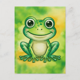 Postal Green cute frog