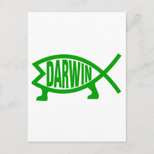 Postal Green Darwin Fish