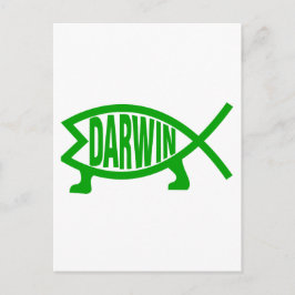 Postal Green Darwin Fish