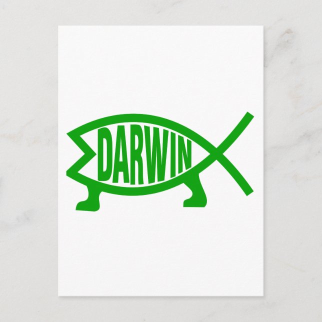 Postal Green Darwin Fish (Anverso)