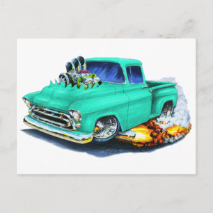 Postal Green de la recolección de chevy en el mar de 1957