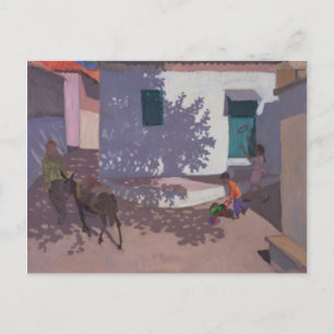 Postal Green Door and Shadows Lesbos 1996