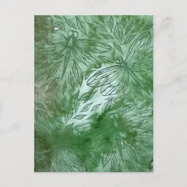 Postal Green Dragonflies Dragonfly Lovers                 (Anverso)