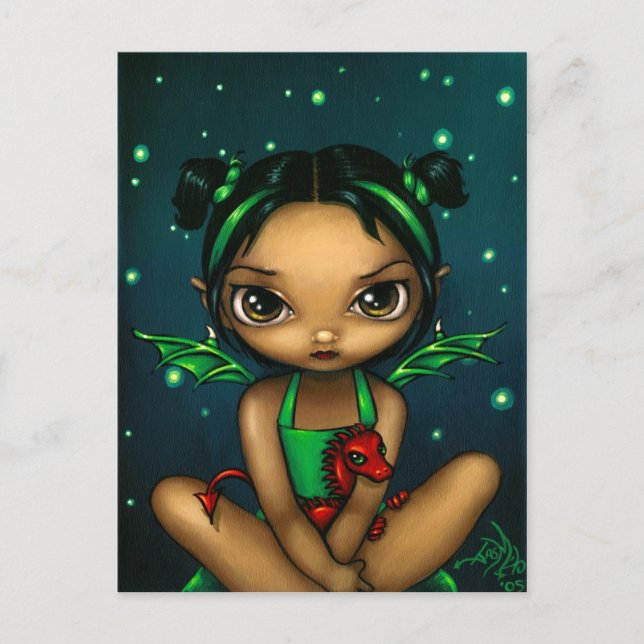 Postal "Green Dragoning" (Anverso)