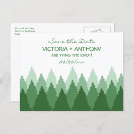 Postal Green Forest Range Woodland Wedding Save The Date
