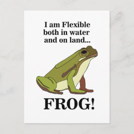 Postal Green Frog Funny