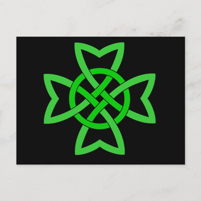 Postal Green Irish Celtic Knot (Anverso)