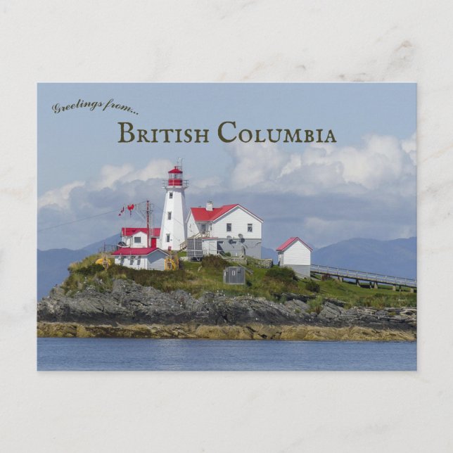 Postal Green Island Lighthouse British Columbia (Anverso)